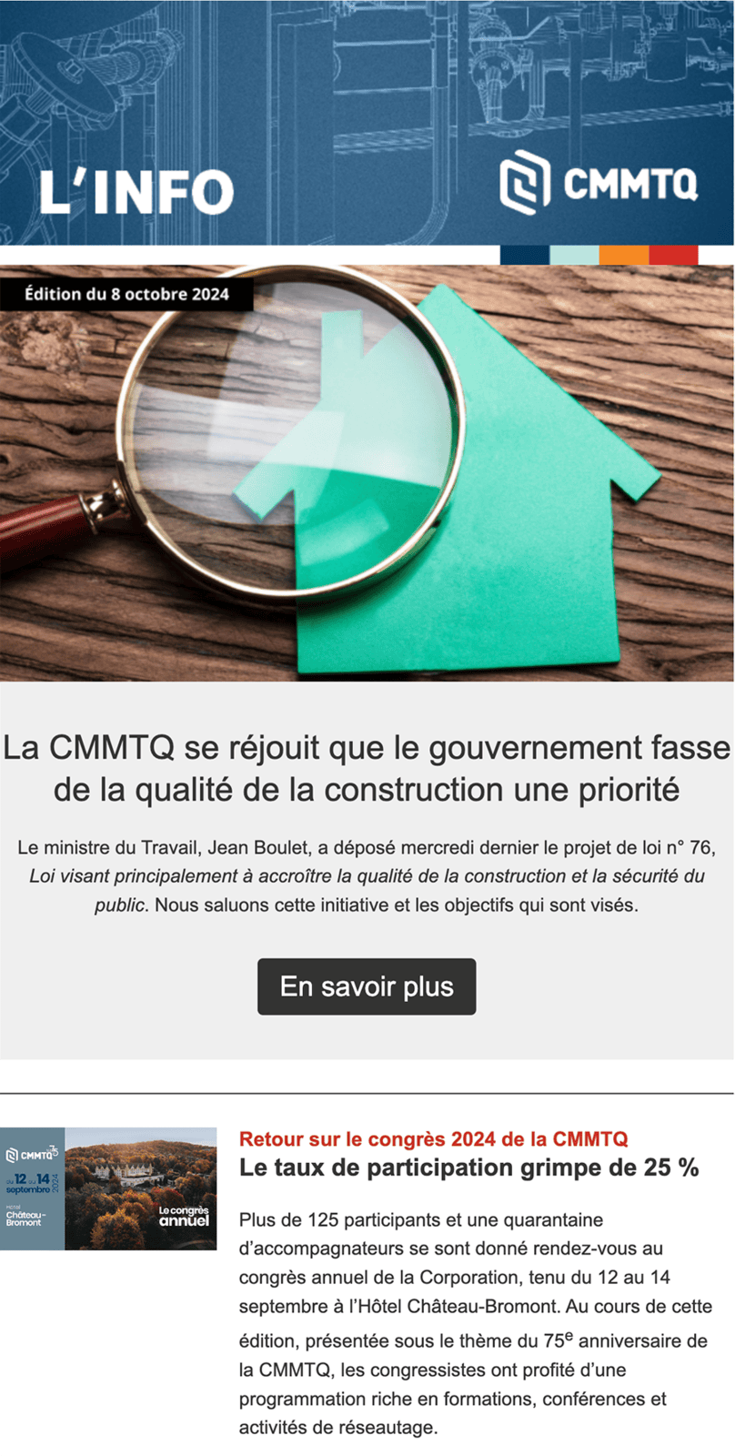 CMMTQ Newsletter