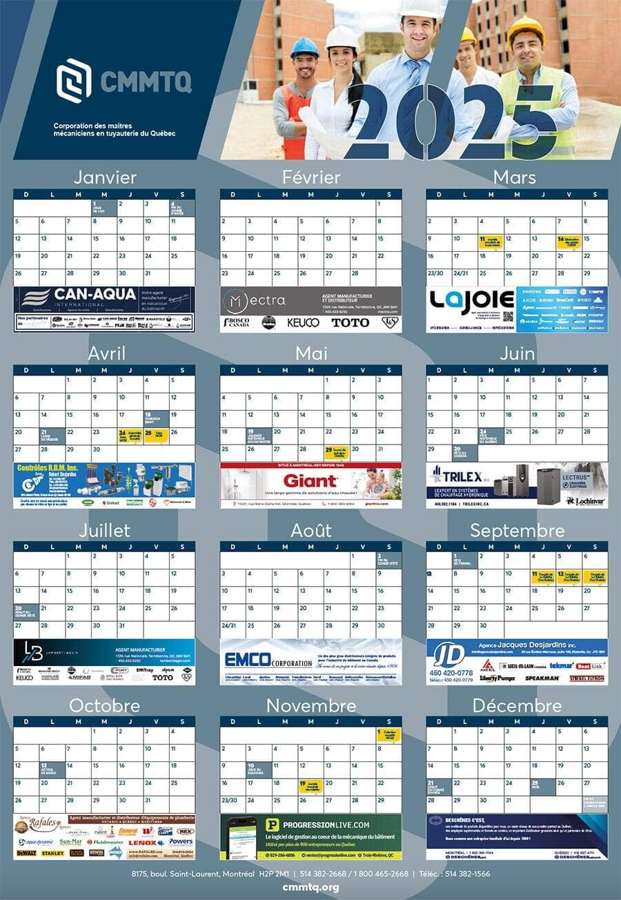 CMMTQ Calendar